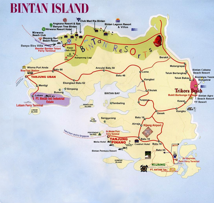 Bintan Island Map